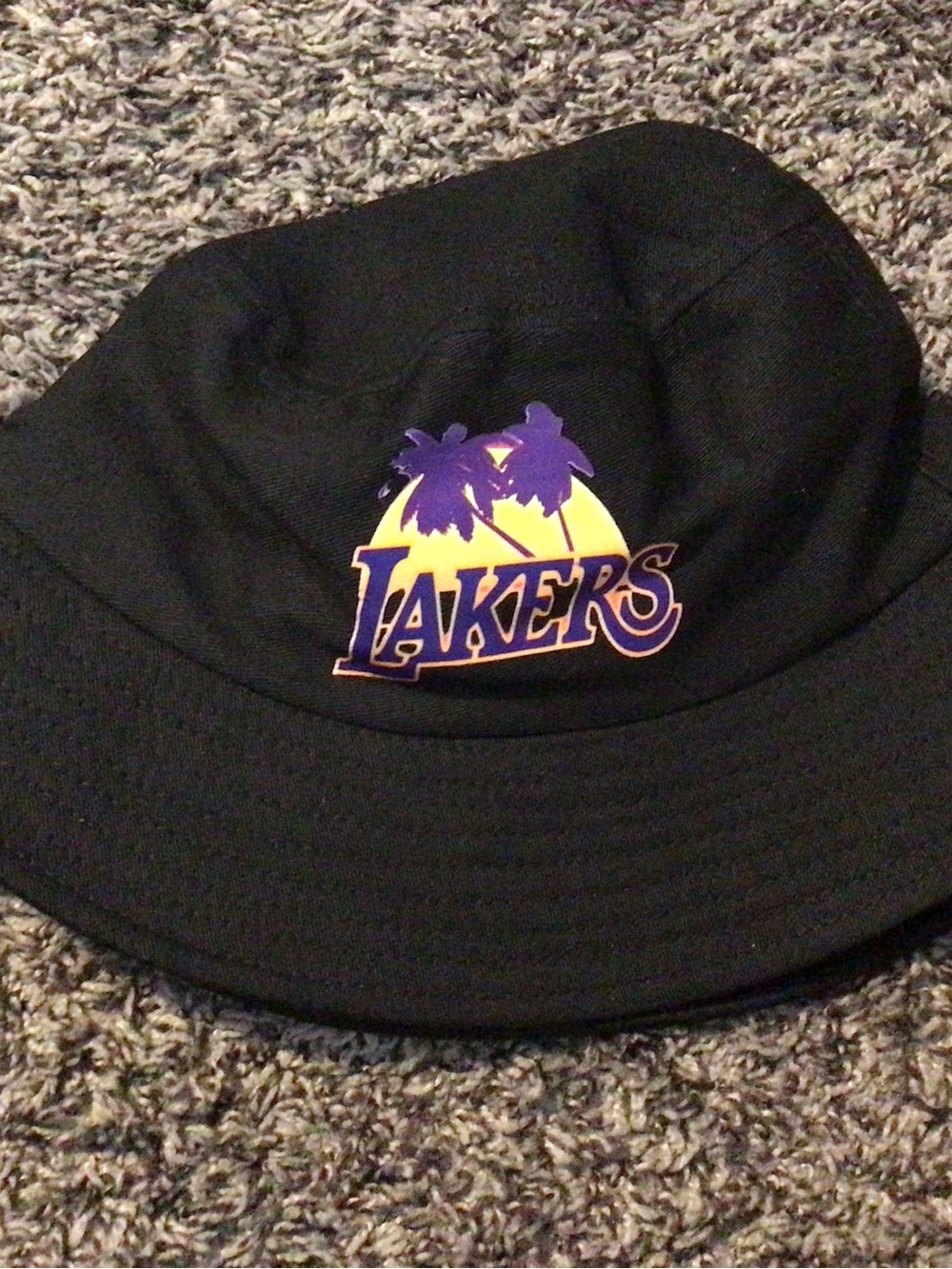 Black Lakers Kids Bucket Hat